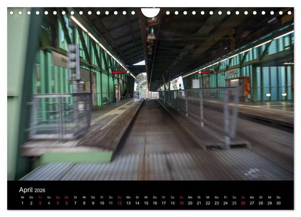 Produktbild: Die Wuppertaler Schwebebahn (Wandkalender 2026 DIN A4 quer), CALVENDO Monatskalender