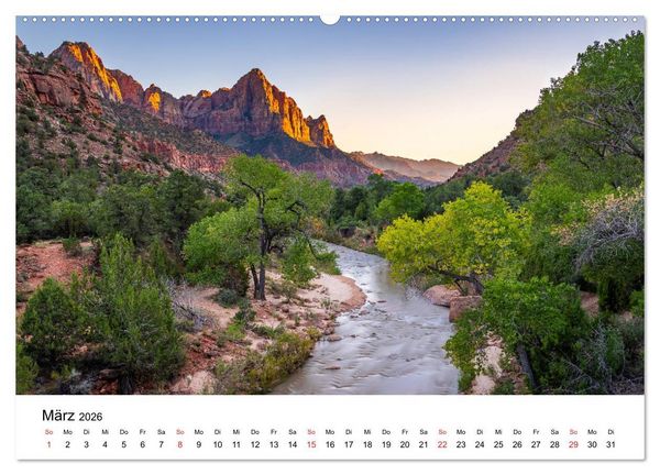Produktbild: S&uuml;dwesten der USA - Atemberaubende Landschaften (Wandkalender 2026 DIN A2 quer), CALVENDO Monatskalender