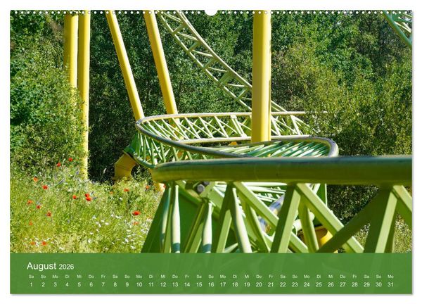 Produktbild: Abenteuer Achterbahn (Wandkalender 2026 DIN A2 quer), CALVENDO Monatskalender