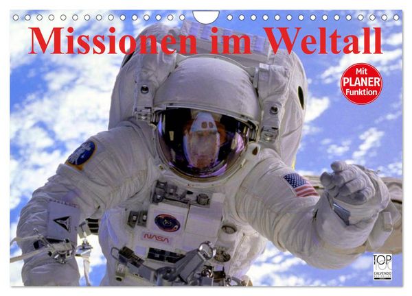 Produktbild: Missionen im Weltall (Wandkalender 2026 DIN A4 quer), CALVENDO Monatskalender