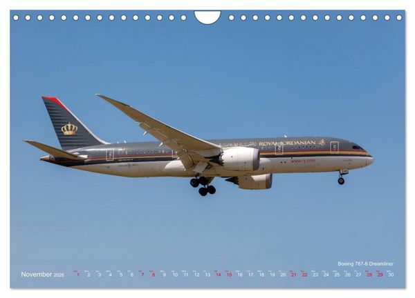Produktbild: Airliners of the Middle East (Wall Calendar 2026 DIN A4 landscape), CALVENDO 12 Month Wall Calendar