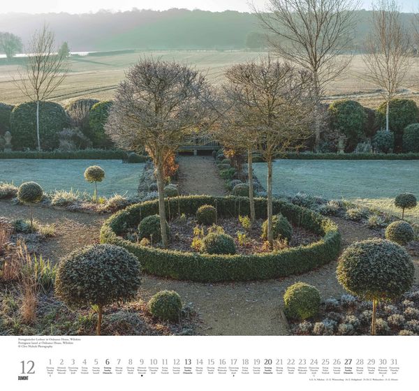 Produktbild: Englische Gärten 2026 – DUMONT Garten-Kalender – mit allen wichtigen Feiertagen – Format 38,0 x 35,5 cm