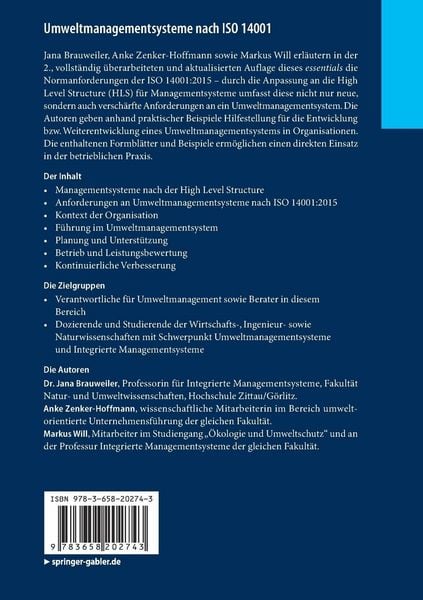 Produktbild: Umweltmanagementsysteme nach ISO 14001