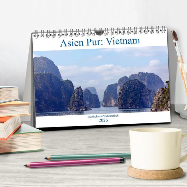 Produktbild: Asien Pur: Vietnam (Tischkalender 2026 DIN A5 quer), CALVENDO Monatskalender