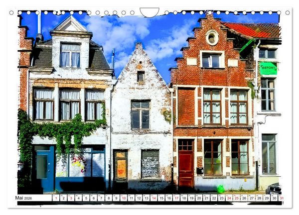 Produktbild: Spaziergang durch Gent (Wandkalender 2026 DIN A4 quer), CALVENDO Monatskalender