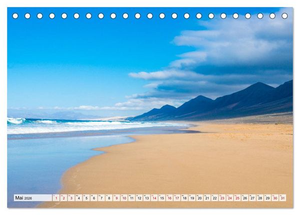 Produktbild: Fuerteventura Sand und bunte Farben (Tischkalender 2026 DIN A5 quer), CALVENDO Monatskalender