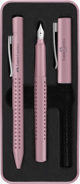 Produktbild: Faber-Castell F&uuml;ller M/Kuli Set Grip 2010 rose shadows