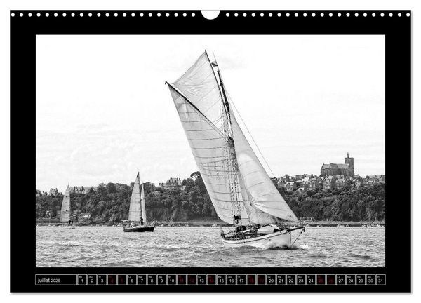 Produktbild: Voiles anciennes (Calendrier mural 2026 DIN A3 vertical), CALVENDO calendrier mensuel