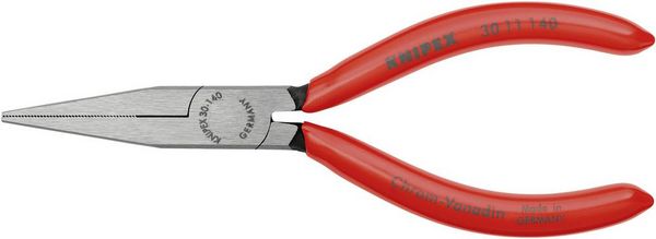 Produktbild: Knipex 30 11 140 Elektronik- u. Feinmechanik Flachzange Gerade Chrom-Vanadium Elektrostahl 140 mm