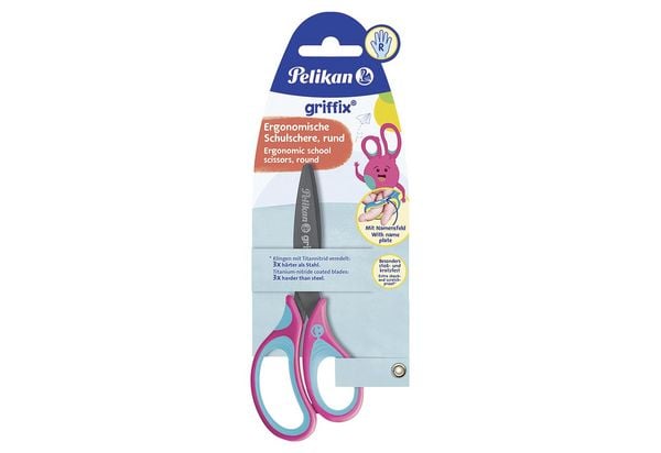 Produktbild: Pelikan Schere griffix&reg; Schulschere rund f&uuml;r Rechtsh&auml;nder, LovelyPink