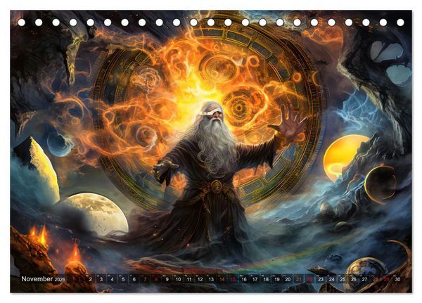 Produktbild: G&ouml;tterd&auml;mmerung - Der Ragnar&ouml;k in der nordischen Mythologie (Tischkalender 2026 DIN A5 quer), CALVENDO Monatskalender