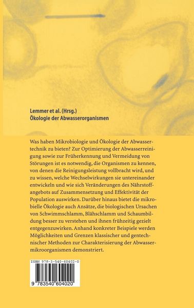 Produktbild: &Ouml;kologie der Abwasserorganismen