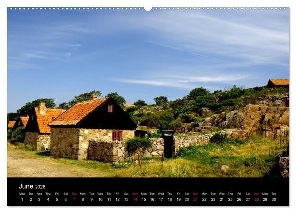 Produktbild: Bornholm - Denmark (High Quality Premium Wall Calendar 2026 DIN A2 landscape),CALVENDO 12 Month Wall Calendar