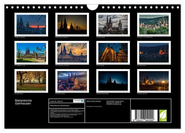 Produktbild: Marienkirche Gelnhausen (Wandkalender 2026 DIN A4 quer), CALVENDO Monatskalender
