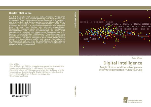 Digital Intelligence, Taschenbuch von Peter Walde, Südwestdeutscher Verlag für Hochschulschriften, 9783838127217