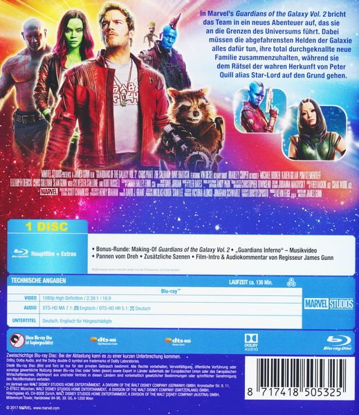 Produktbild: Guardians of the Galaxy 2