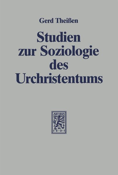Produktbild: Studien zur Soziologie des Urchristentums
