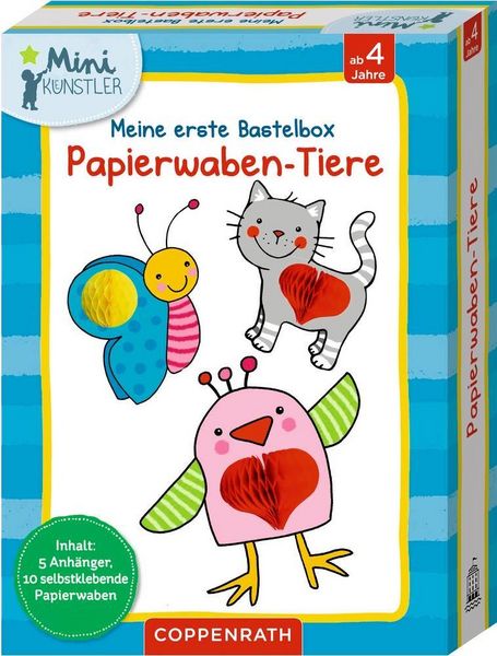 Produktbild: Meine erste Bastelbox: Papierwaben-Tiere