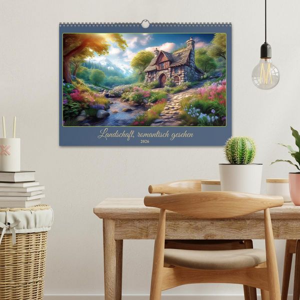Produktbild: Landschaft romantisch gesehen (Wandkalender 2026 DIN A3 quer), CALVENDO Monatskalender