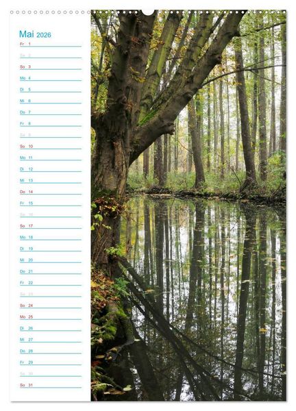 Produktbild: Wunderbarer Spreewald (Wandkalender 2026 DIN A2 hoch), CALVENDO Monatskalender