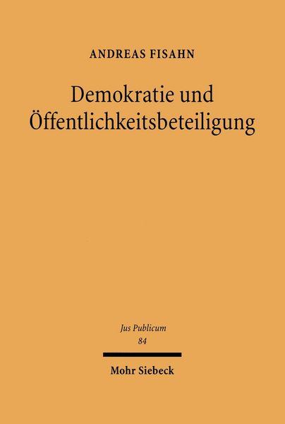 Produktbild: Demokratie und &Ouml;ffentlichkeitsbeteiligung