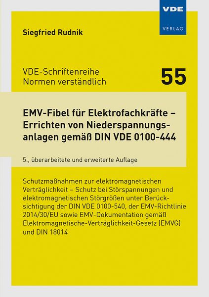 Produktbild: EMV-Fibel für Elektrofachkräfte – Errichten von Niederspannungsanlagen gemäß DIN VDE 0100-444