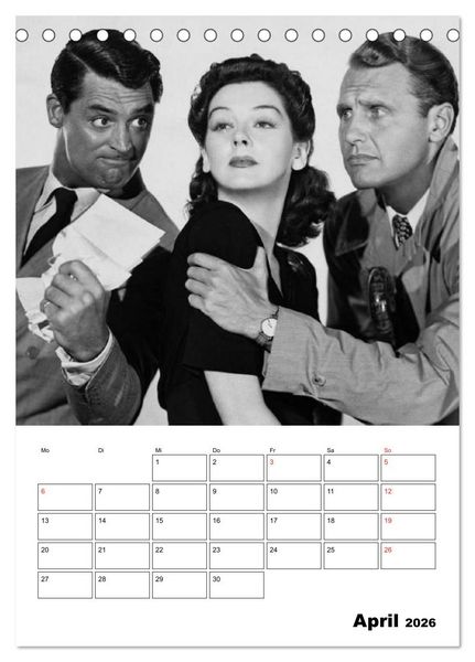 Produktbild: Legenden - Unvergessene Filmstars (Tischkalender 2026 DIN A5 hoch), CALVENDO Monatskalender