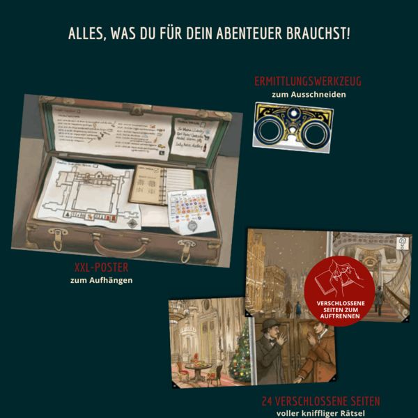 Produktbild: 24 DAYS ESCAPE &ndash; Der Escape Room Adventskalender: Sherlock Holmes und die Jagd nach Sir Wintersby