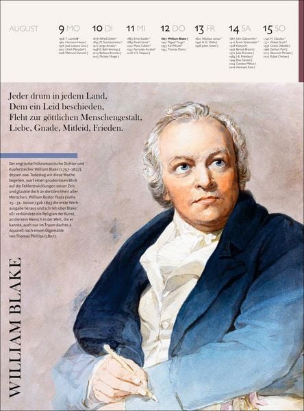 Produktbild: Der Literatur Kalender Wochenkalender 2027