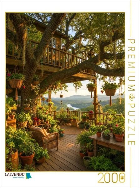CALVENDO Puzzle Baumhaus der Träume | 2000 Teile Lege-Größe 90x67cm Foto-Puzzle für glückliche Stunden