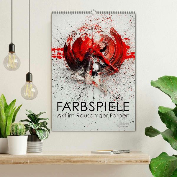 Produktbild: Farbspiele - Akt im Rausch der Farben (Wandkalender 2026 DIN A2 hoch), CALVENDO Monatskalender