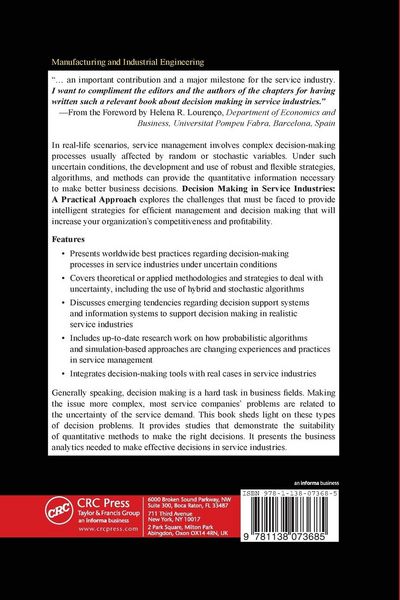 Produktbild: Decision Making in Service Industries