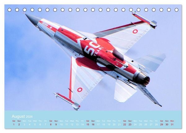 Produktbild: Stunning Aircraft (Desk Calendar 2026 DIN A5 landscape), CALVENDO 12 Month DeskCalendar