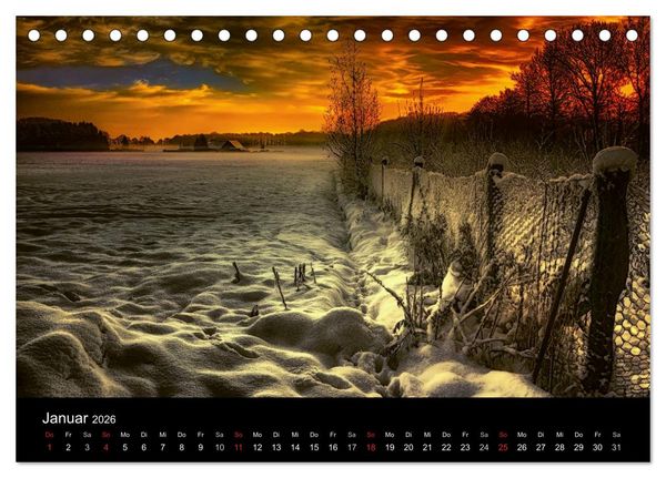 Produktbild: Die Farben des Niederrheins (Tischkalender 2026 DIN A5 quer), CALVENDO Monatskalender