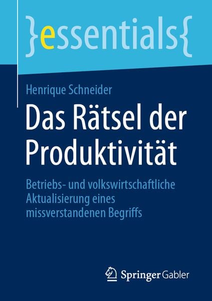 Produktbild: Das Rätsel der Produktivität