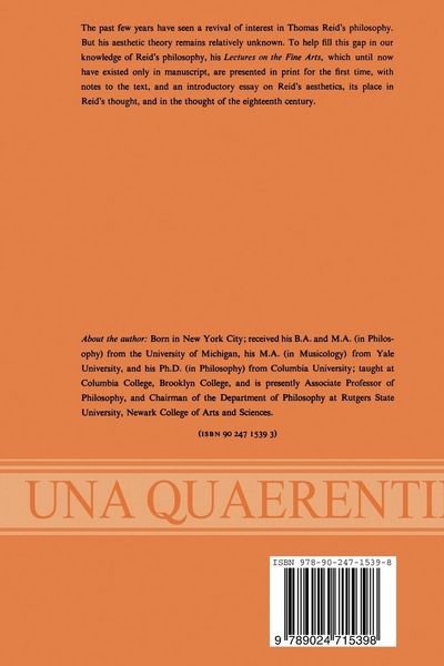 Produktbild: Thomas Reid&rsquo;s Lectures on the Fine Arts