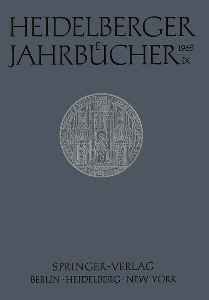 Produktbild: Heidelberger Jahrb&uuml;cher