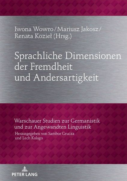 Produktbild: Sprachliche Dimensionen der Fremdheit und Andersartigkeit