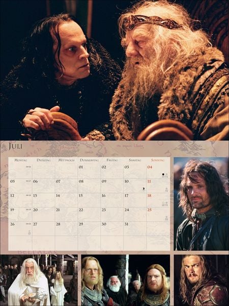 Produktbild: Der Herr der Ringe Broschur XL Kalender 2027