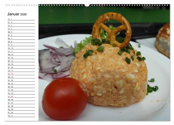 Produktbild: Brotzeit. Herzhaft und beliebt (hochwertiger Premium Wandkalender 2026 DIN A2 quer), Kunstdruck in Hochglanz