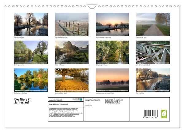 Produktbild: Die Niers im Jahreslauf (Wandkalender 2026 DIN A3 quer), CALVENDO Monatskalender