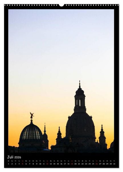 Produktbild: Frauenkirche Dresden (hochwertiger Premium Wandkalender 2026 DIN A2 hoch), Kunstdruck in Hochglanz