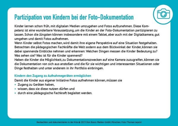 Produktbild: Beobachten und dokumentieren in der Kita