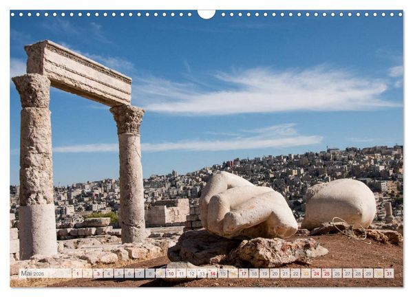 Produktbild: Jordanien - Wadis - W&uuml;ste - Weltwunder (Wandkalender 2026 DIN A3 quer), CALVENDO Monatskalender