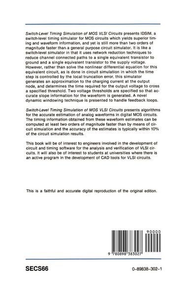 Produktbild: Switch-Level Timing Simulation of MOS VLSI Circuits