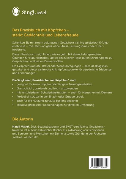 Produktbild: Ged&auml;chtnistraining f&uuml;r Senioren | Gehirnjogging f&uuml;r Naturliebhaber