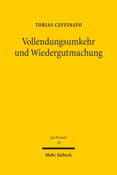 Produktbild: Vollendungsumkehr und Wiedergutmachung