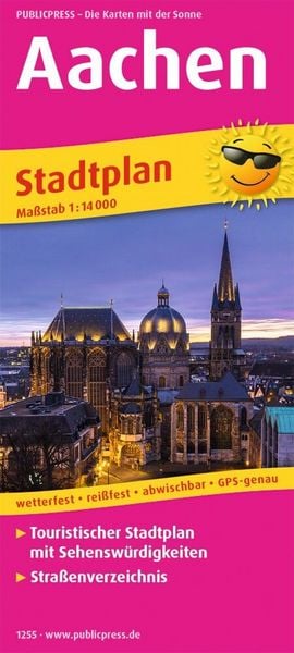 Produktbild: Publicpress Stadtplan Aachen 1:14.000