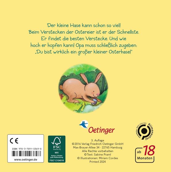 Produktbild: Mein gro&szlig;er kleiner Osterhase