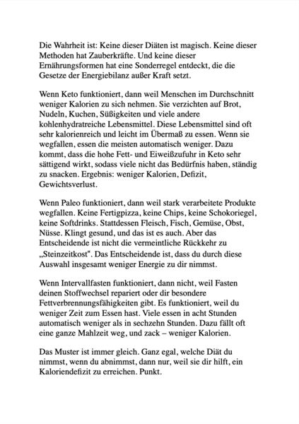 Produktbild: Der No-Bullshit Abnehmplan